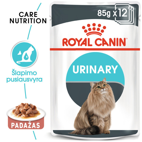ROYAL CANIN FCN Urinary care in gravy konservai suaugusioms katėms, sveikai šlapimo sistemos veiklai 12x85 g paveikslėlis