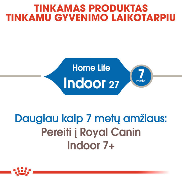 ROYAL CANIN FHN Indoor sausas maistas suaugusioms patalpose gyvenančioms katėms 2 kg paveikslėlis