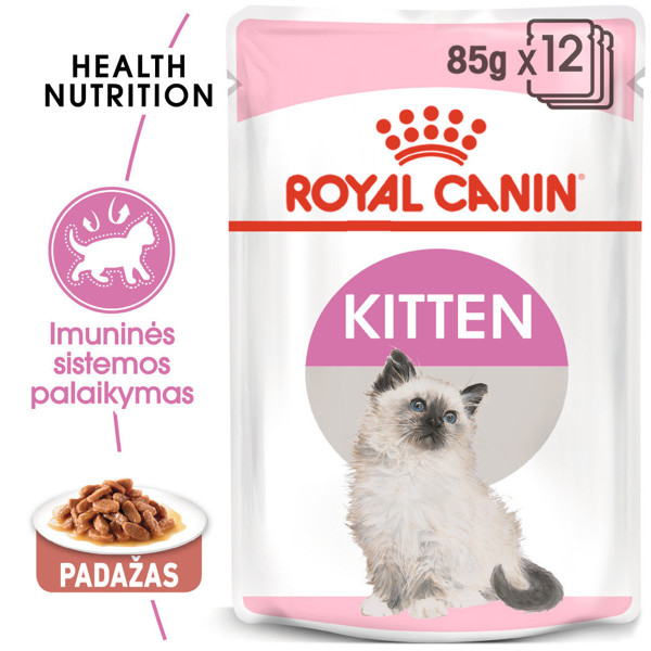 ROYAL CANIN FHN Kitten instinctive in gravy konservai padaže kačiukams 12x85 g paveikslėlis