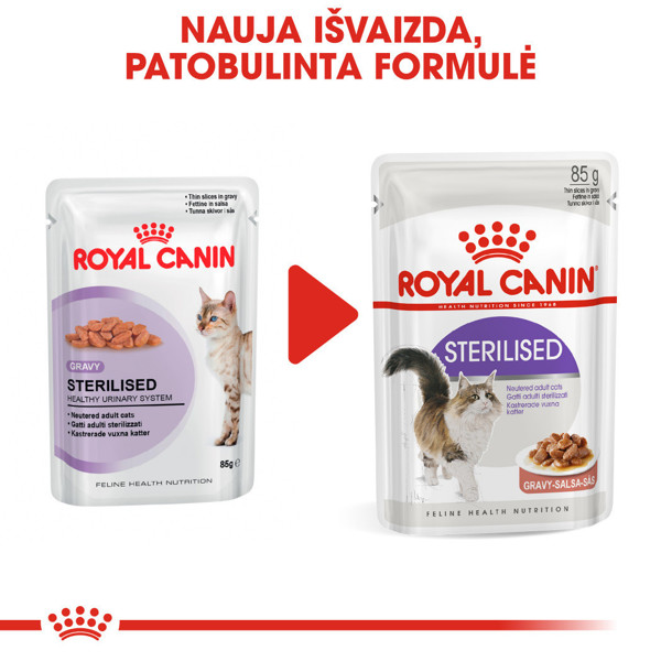 ROYAL CANIN FHN Sterilised in gravy konservai padaže sterilizuotoms katėms 12x85 g paveikslėlis