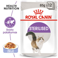 ROYAL CANIN FHN Sterilised in jelly konservai drebučiuose sterilizuotoms katėms 12x85 g paveikslėlis