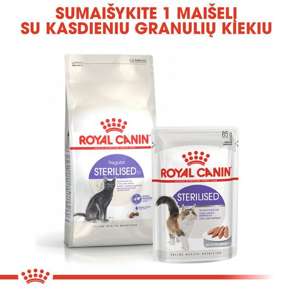 ROYAL CANIN FHN sterilised sausas maistas suaugusioms sterilizuotoms katėms 2 kg paveikslėlis