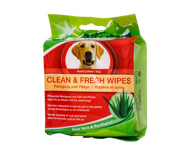 BOGACARE CLEAN & FRESH WIPES DOG drėgnos valymo servetėlės šunims, 15 vnt. paveikslėlis