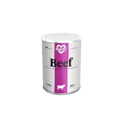 MARTY Essential 100 % mėsos konservai šunims su jautiena, 400 g paveikslėlis