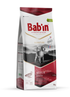 BAB'IN SIGNATURE MEDIUM ADULT sausas maistas suaugusiems vidutinių veislių šunims su antiena, 15 kg paveikslėlis