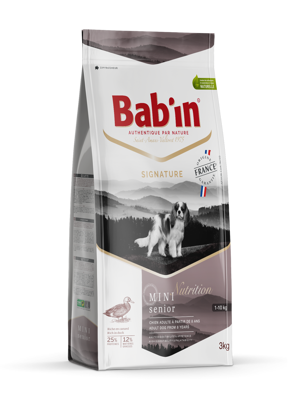 BAB'IN SIGNATURE MINI SENIOR sausas maistas vyresniems (8m.+) mažų veislių šunims su antiena, 3 kg paveikslėlis