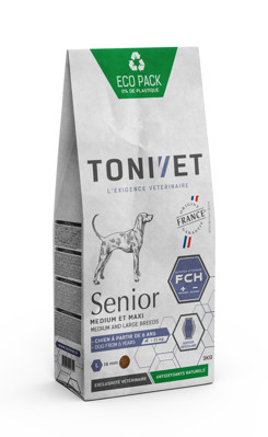 TONIVET PHYSIO Senior Medium&Maxi sausas maistas vyresniems vidutinių ir didelių veislių šunims, 3 kg paveikslėlis