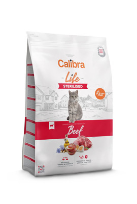 CALIBRA Cat Life Sterilised Beef sausas maistas sterilizuotoms katėms su jautiena, 1,5 kg paveikslėlis