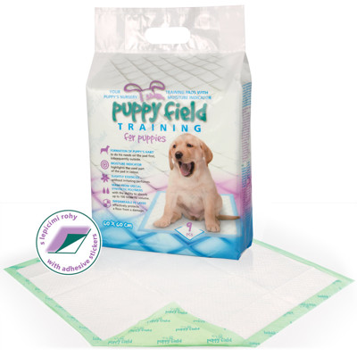PUPPY FIELD Training higieniniai paklotai šunims, 9 vnt., 60x60 cm paveikslėlis