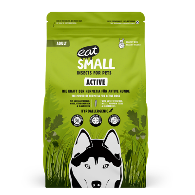 EAT SMALL Active sausas maistas su vabzdžiais suaugusiems aktyviems šunims, 10 kg paveikslėlis