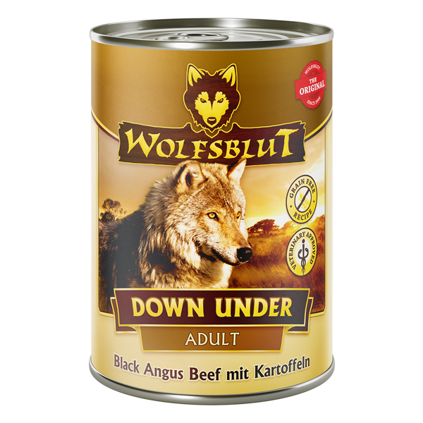 WOLFSBLUT Down Under Adult konservai suaugusiems šunims su Angus jautiena ir daržovėmis, 395 g paveikslėlis