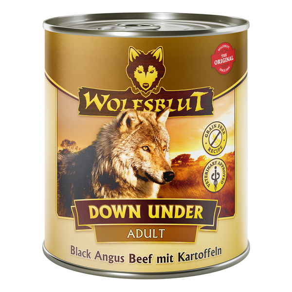 WOLFSBLUT Down Under Adult konservai suaugusiems šunims su Angus jautiena ir daržovėmis, 800 g paveikslėlis
