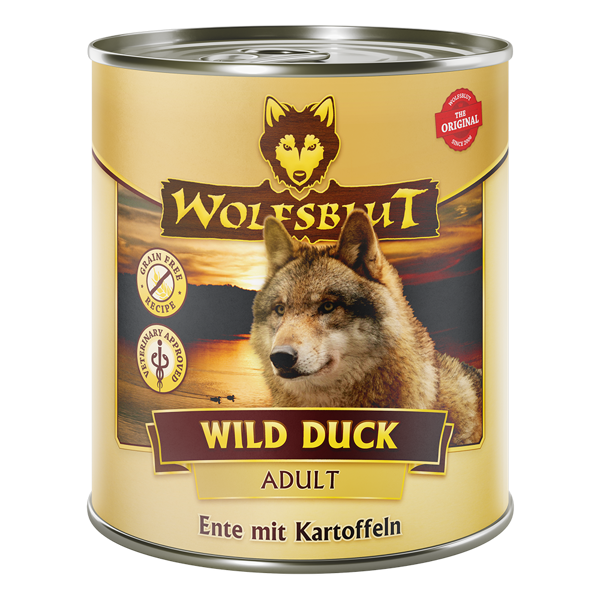 WOLFSBLUT Wild Duck Adult konservai suaugusiems šunims su antiena ir daržovėmis, 800 g paveikslėlis