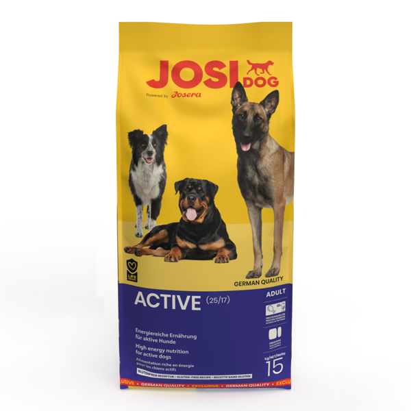 JOSIDOG ACTIVE sausas maistas aktyviems šunims, 15 kg paveikslėlis