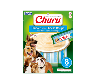 CHURU Dog Chicken Cheese tyrelė šunims su vištiena ir sūriu, 160 g paveikslėlis