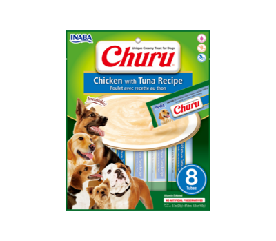 CHURU Dog Chicken Tuna  tyrelė šunims su vištiena ir tunu, 160 g paveikslėlis