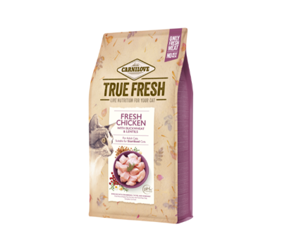 CARNILOVE True Fresh Cat Chicken sausas maistas suaugusioms katėms šviežia vištiena, 4,8 kg paveikslėlis
