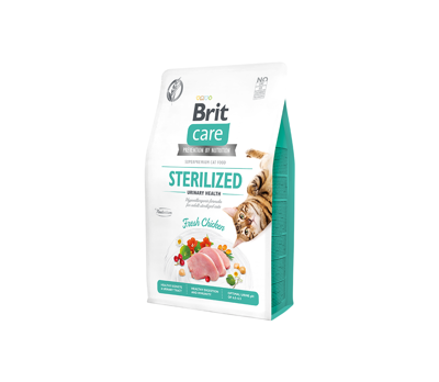 BRIT CARE Cat GF Sterilized Urinary Health sausas maistas sterilizuotoms katėms 7 kg paveikslėlis