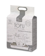 VELVET PAW Tofu kraikas katėms, su bambuko anglimi, 2mm granulės, 2.6 kg/6 l paveikslėlis