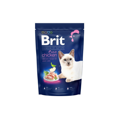 BRIT Premium Cat Adult Chicken sausas maistas suaugusioms katėms su vištiena 300 g paveikslėlis