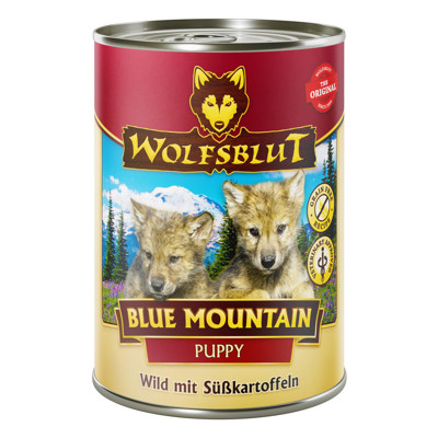 WOLFSBLUT Blue Mountain Puppy konservai šuniukams su elniena ir batatais, 395 g paveikslėlis