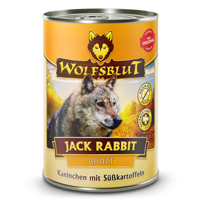 WOLFSBLUT Jack Rabbit Adult konservai suaugusiems šunims su su triušiena ir daržovėmis, 395 g paveikslėlis