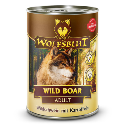 WOLFSBLUT Wild Boar Adult  konservai suaugusiems šunims su su šerniena ir  daržovėmis, 395 g paveikslėlis