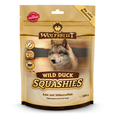 WOLFSBLUT Wild Duck Squashies skanėstai šunims su antiena ir batatais, 300 g paveikslėlis