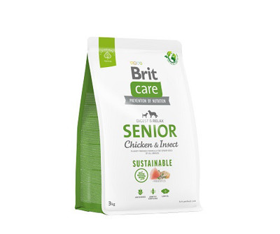 BRIT CARE SS Senior Chicken&Insect s.m. vyresniems šunims su vištiena, 3 kg paveikslėlis