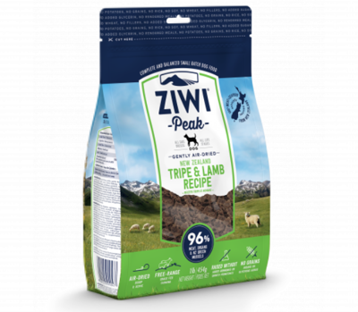 ZIWI PEAK Tripe&Lamb Air Dried sausas maistas šunims su žarnokais ir ėriena, 454 g paveikslėlis