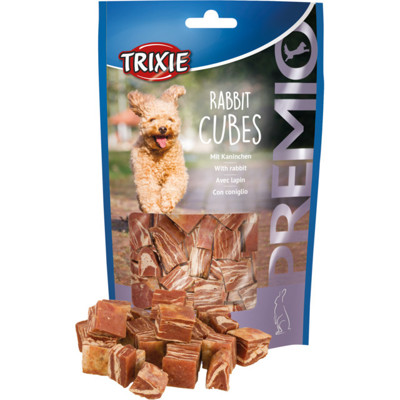 TRIXIE  PREMIO skanėstai šunims, triušienos kubeliai, 100 g paveikslėlis