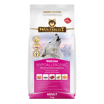 WOLFSBLUT VetLine Hypoallergenic dietinis pašaras suaugusiems alergiškiems šunims, 12 kg paveikslėlis