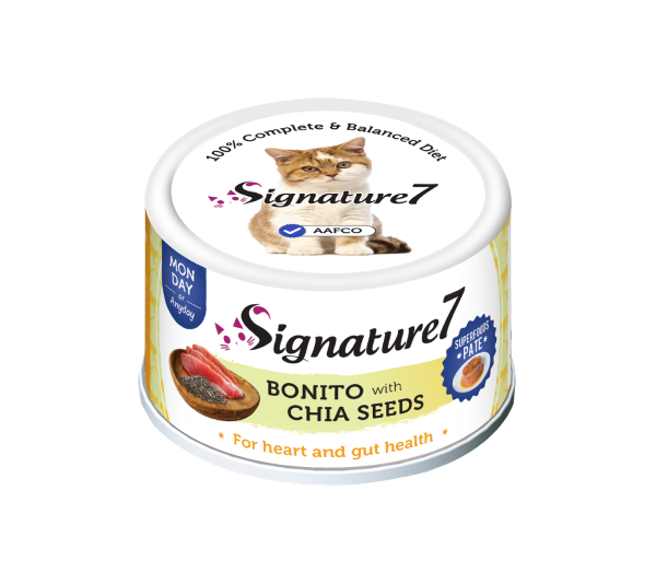 SIGNATURE 7 Real Meat Pate konservai katėms su tunu ir šalavijo sėklomis, 80 g paveikslėlis