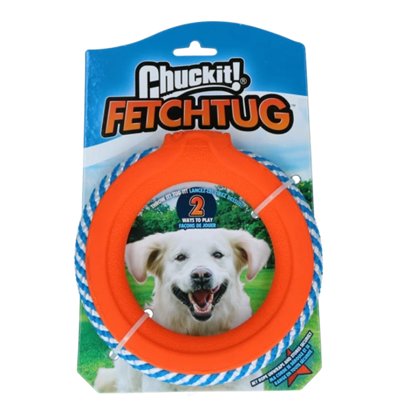 CHUCKIT Fetch Tug  funkcinis žaislas šunims, ratas, oranžinis paveikslėlis