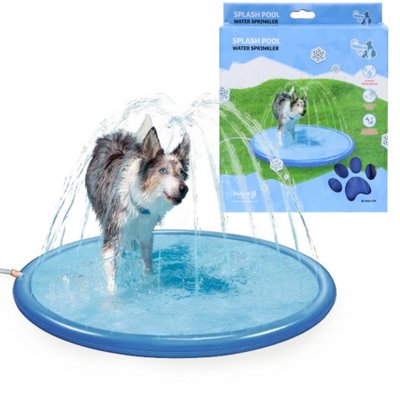 COOLPETS baseinas su fontano funkcija šunims, mėlynas paveikslėlis