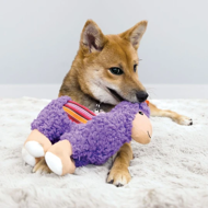 KONG Sherps Lama pliušinis žaislas lama šunims, 22x20 cm, violetinė paveikslėlis