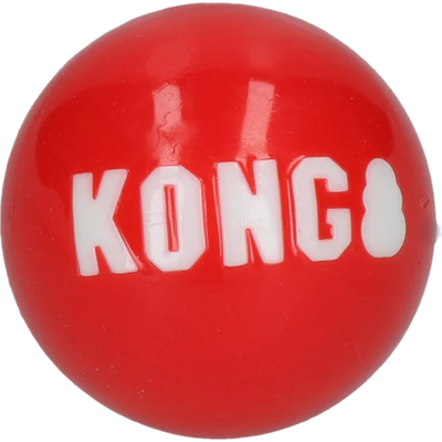 KONG Signature Ball guminis kamuoliukas šunims, raudonas paveikslėlis