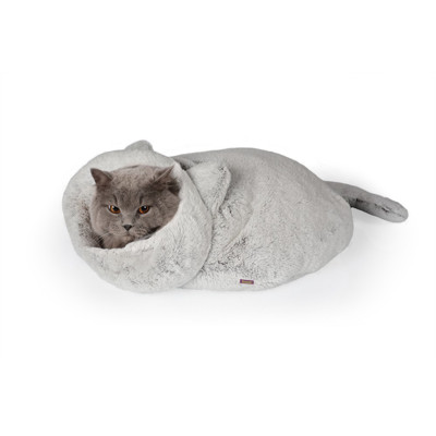 TOMMI guolis - miegmaišis katėms, 52 x 52 x 50 cm, pilka paveikslėlis