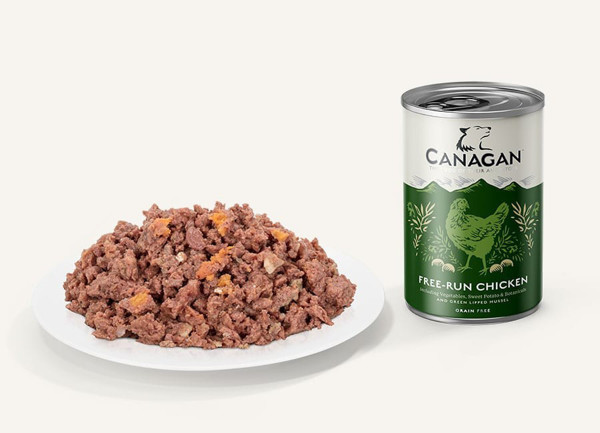 CANAGAN Free Run Chicken konservai su laisvėje užaugintų viščiukų mėsa šunims, 400 g paveikslėlis
