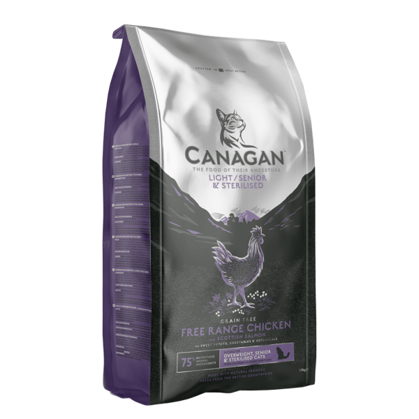 CANAGAN Light Senior Sterilized sausas maistas sterilizuotoms katėms, 1,5 kg paveikslėlis
