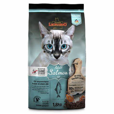 LEONARDO Adult Salmon Grain Free sausas maistas katėms su lašiša, 1,8 kg paveikslėlis