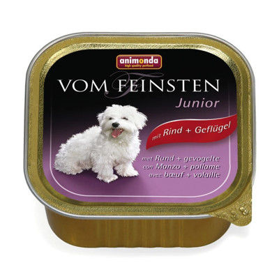 ANIMONDA Vom Feinsten Junior konservai šuniukams su jautiena ir paukštiena, 150 g paveikslėlis