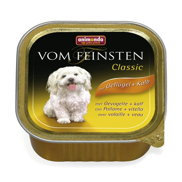 ANIMONDA Vom Feinsten konservai suaugusiems šunims su paukštiena ir veršiena, 150 g paveikslėlis