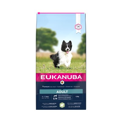 EUKANUBA Mini & Medium Adult šunims su ėriena ir ryžiais, 2,5 kg paveikslėlis