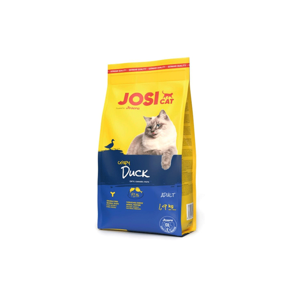 JOSICAT su traškia antiena Crispy Duck sausas maistas katėms su antiena, 1,9 kg paveikslėlis