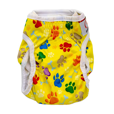 MISOKO šunų patelių daugkartinės sauskelnės, XL, su pėdutėmis paveikslėlis