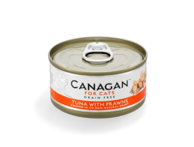 CANAGAN konservai su tunu ir didžiosiomis krevetėmis natūraliose savo sultyse katėms, 75 kg paveikslėlis