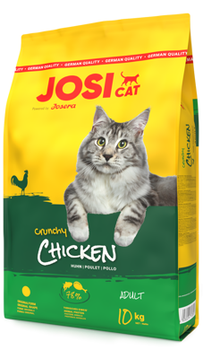 JosiCat Crunchy Chicken sausas maistas katėms su vištiena, 10 kg paveikslėlis