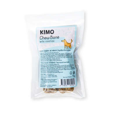 Kimo Chew Bone with Codfish skanėstas – kaulas šunims su menke 70g