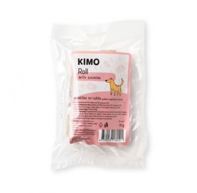 Kimo Roll with Salmon skanėstas – kaulas šunims su lašiša 90g